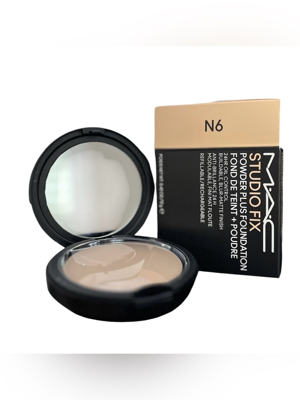 🆕 N6 - MAC Cosmetics Studio Fix Powder Foundation N6 (Neutral Beige) - Picture 3 of 6